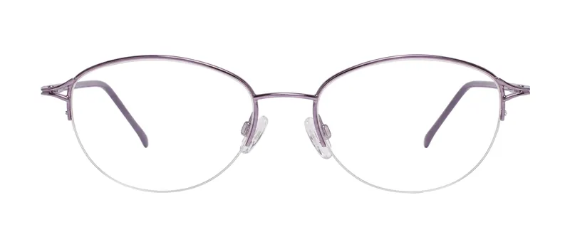 Allie Violet oval prescription eyeglasses, front view