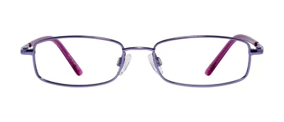 Angel Violet rectangle prescription eyeglasses, front view