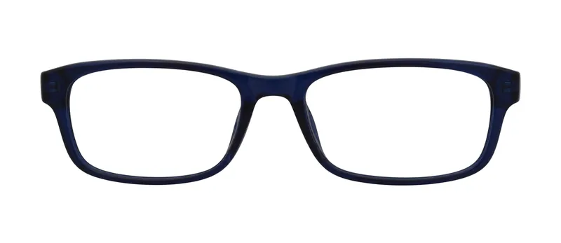 Anthem Black/Navy rectangle prescription eyeglasses, front view