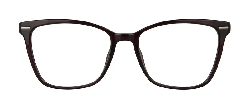 Appoint Brown cat-eye prescription eyeglasses, front view