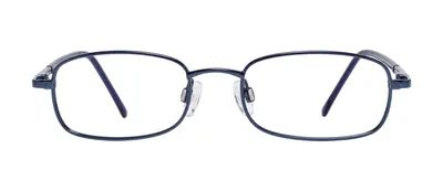 Banzai Blue rectangle prescription eyeglasses, front view