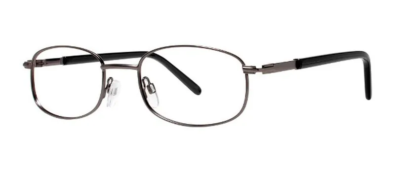 Blake Matte Gunmetal rectangle prescription eyeglasses, front view