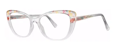 Blooms Crystal Pansy 1 cat-eye prescription eyeglasses, angled view