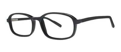Burt Black rectangle prescription eyeglasses, angled view