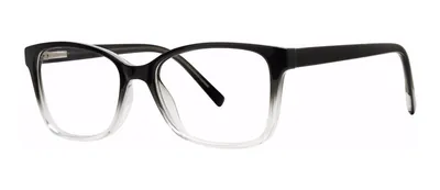 Cleo Cleo Black Crystal rectangle prescription eyeglasses, angled view