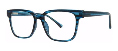 Endorse Blue Demi square prescription eyeglasses, angled view