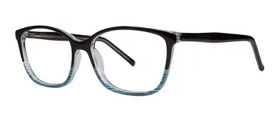 Follow Black/Blue cat-eye prescription eyeglasses, angled view