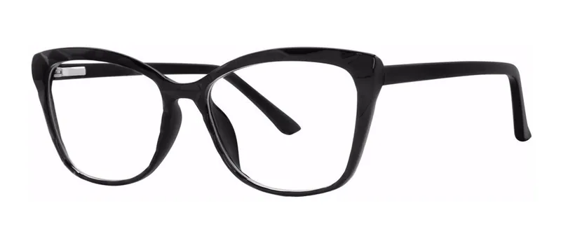 Glimmer Black cat-eye prescription eyeglasses, angled view