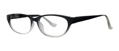 Gradual Black Gradient round prescription eyeglasses, angled view