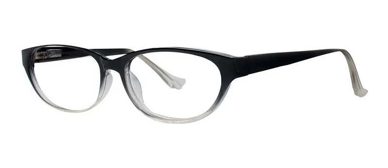 Gradual Black Gradient round prescription eyeglasses, angled view