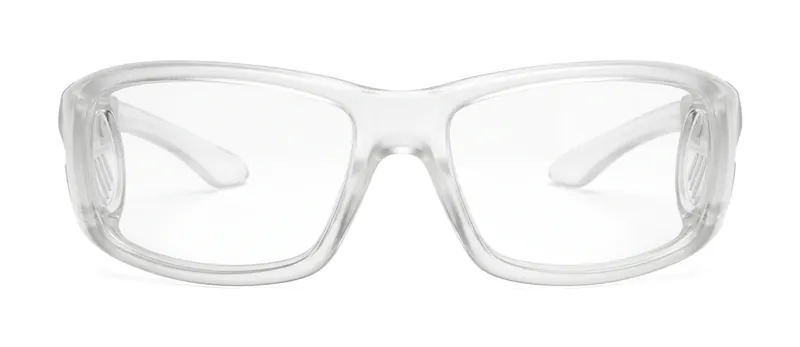 GRXS35 Clear wrap prescription eyeglasses, front view