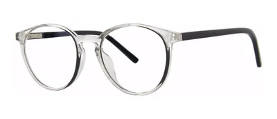 Guidance Black round prescription eyeglasses, angled view