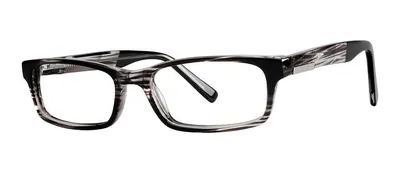Hector Black rectangle prescription eyeglasses, angled view