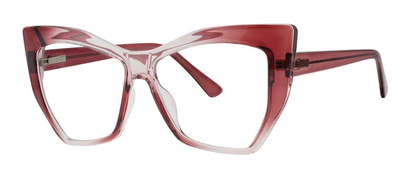 Kimber Berry Fade cat-eye prescription eyeglasses, angled view