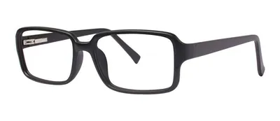 Marcus Black Matte round prescription eyeglasses, angled view