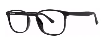 Narrate Black round prescription eyeglasses, angled view