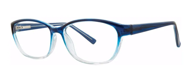 Next Blue Fade cat-eye prescription eyeglasses, angled view