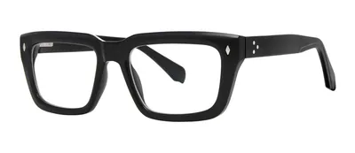 Percy Black rectangle prescription eyeglasses, angled view