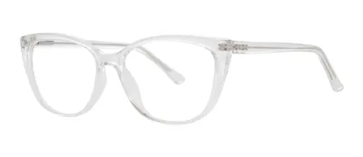 Perspective Crystal cat-eye prescription eyeglasses, angled view