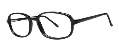Ralph Black rectangle prescription eyeglasses, angled view
