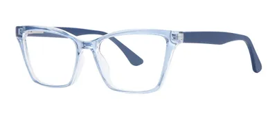 Riley Blue Crystal cat-eye prescription eyeglasses, angled view
