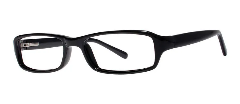 Structure Black rectangle prescription eyeglasses, angled view