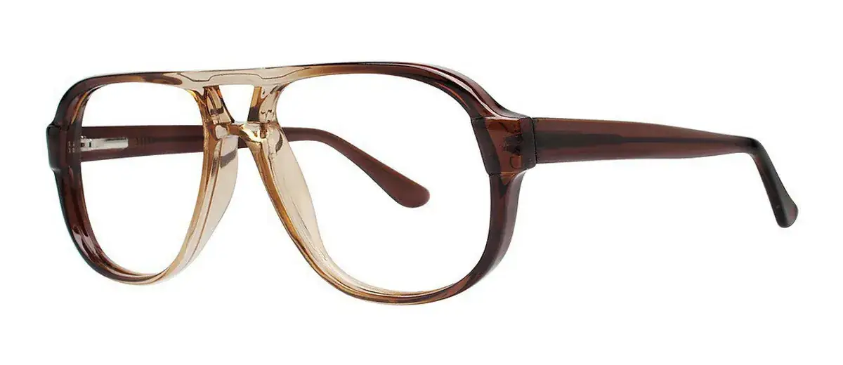Tycoon eyeglass frame in Cognac from the Fast Eyeglasses catalog