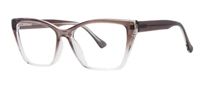 Unwind Black Crystal rectangle prescription eyeglasses, angled view