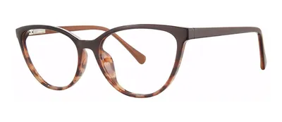 Yearn Brown Tortoise cat-eye prescription eyeglasses, angled view